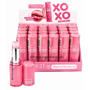 Lip Balm Xoxo Pink 21 CS5280 Atacado Box 24 Unidades