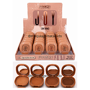 Contorno Compacto com Espelho Joy Pink 21 CS5742 Atacado Box 24 Unidades