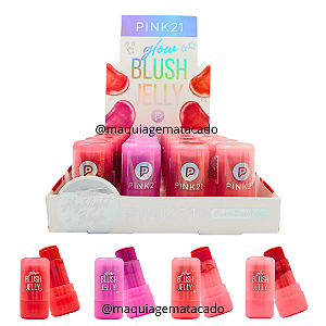 Blush Jelly Glow Multiuso Pink 21 CS6175 Atacado Box 24 Unidades