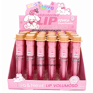 Lip Hidratante Volumoso Efeito Espelhado Lua e Neve LN09115 Atacado Box 24 Unidades
