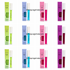 Kit 12 Unidades Misto Lip Oil Skin Pro Lady: Energy, Fresh, Pop e Power