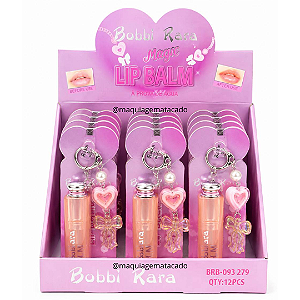 Lip Balm Magic À Prova D'Água com Chaveiro Bobbi Rara BRB093279 Atacado Box 12 Unidades