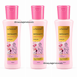 Kit 03 Unidades Esfoliante Axila e Virilha Ludurana Pétalas B00427