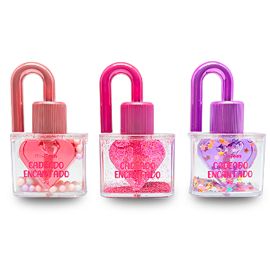 Kit 03 Unidades Lip Oil Hidratante Cadeado Encantado Mia Make 565