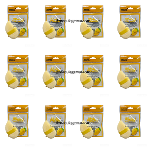 Esponja Para Pó Manga QBela Manuela! QBM528 Atacado Box 12 Unidades
