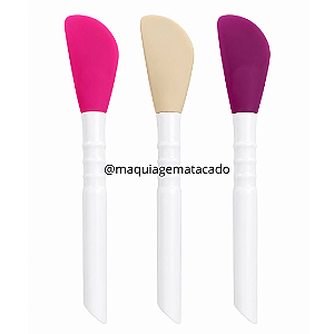 Pincel de Silicone para Máscara Facial Skincare Espátula Cor Aleatória QBM10000C - Unidade