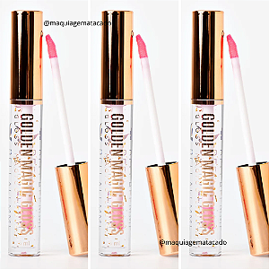 Kit 03 Unidades Gloss Mágico Labial Golden Magic Bella Femme BF10080