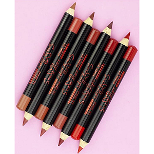 Kit 08 Unidades Lápis Contorno Para Lábios Sexy Lips Pink 21 CS3877