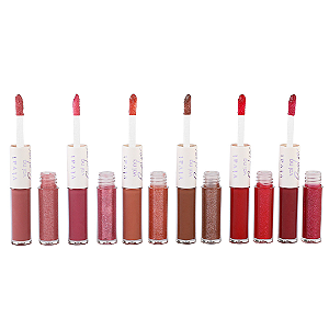 Kit 06 Unidades Duo Batom e Gloss Vai na Bolsa Vivai 3312