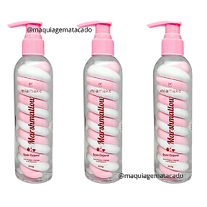 Kit 03 Unidades Loção Corporal Hidratante Marshmallow Mia Make 431