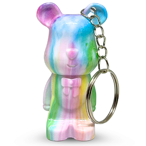 Gloss com Chaveiro Urso Tiedye Mia Make 524