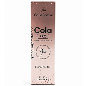 Cola Para Cílios Postiços Pro Á Prova D'Àgua Toque Special Transparente TS08001-1