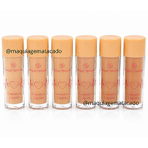 Kit 06 Unidades Corretivo Líquido Matte Toque Special TS01151