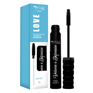 Máscara Para Cílios Volume e Definição Nº 72 Max Love ML709 Rímel