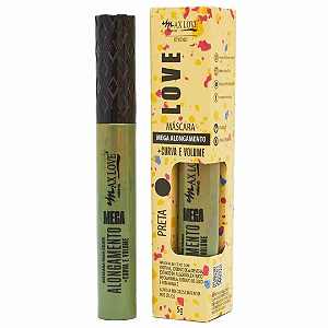 Máscara Para Cílios Mega Alongamento Curva e Volume Nº 61 Max Love ML537 Rímel