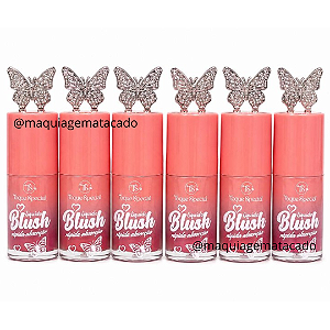 Kit 06 Unidades Blush Líquido Borboleta Toque Special TS07047