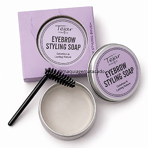 Cera Modeladora de Sobrancelhas Eyebrow Styling Soap com Pincel Aplicador Tejar Makeup TJ2752