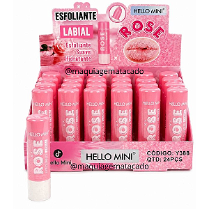 Esfoliante Labial Rose Hello Mini Y388 Atacado Box 24 Unidades