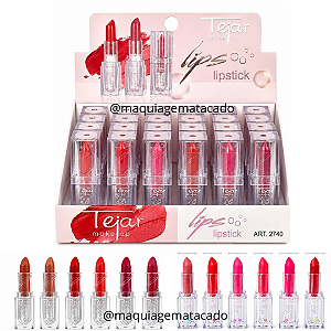 Batom Tejar Makeup TJ2740 Atacado Box 24 Unidades