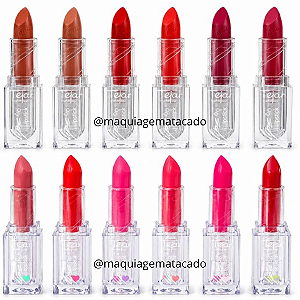 Kit 12 Unidades Batom Tejar Makeup TJ2740