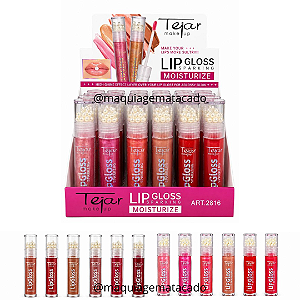Lip Gloss Sparking Moisturize Tejar Makeup TJ2816 Atacado Box 24 Unidades
