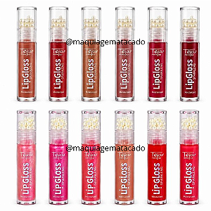 Kit 12 Unidades Lip Gloss Sparking Moisturize Tejar Makeup TJ2816
