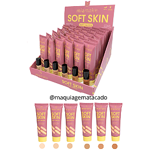 Base Líquida Soft Skin Mia Make 623 Atacado Box 36 Unidades