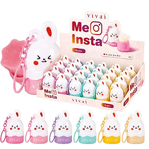 Balm com Chaveiro Me Insta Vivai 3361 Atacado Box 24 Unidades