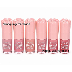 Kit 06 Unidades Blush Líquido Flower Collection Pink 21 CS5974