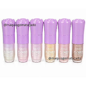 Kit 06 Unidades Iluminador Líquido Flower Collection Pink 21 CS5976