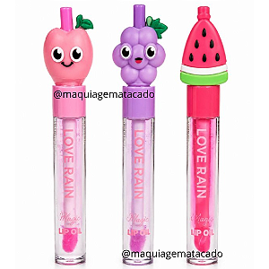 Kit 03 Unidades Lip Oil Frutinhas Love Rain LR5647