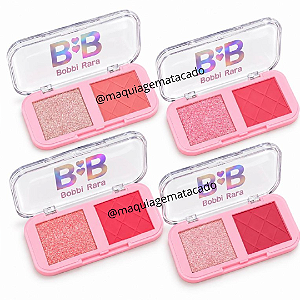 Kit 04 Unidades Paleta 2 em 1 Blush e Iluminador Bobbi Rara BB5161