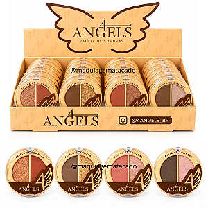 Paleta de Sombras 4 Angels BR1248 Atacado Box 24 Unidades