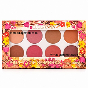 Paleta de Sombras 08 Cores Ludurana Primavera B00457