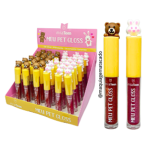 Gloss Meu Pet Mia Make 528 Atacado Box 36 Unidades