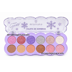 Paleta de Sombras Coleção Snow 12 Cores Mia Make 640