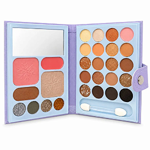 Estojo Multifuncional Sombras, Glitter, Blush e Iluminador Coleção Snow Mia Make 631