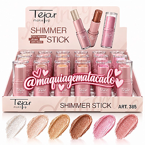 Iluminador Bastão Shimmer Stick Tejar Makeup TJ385 Box 24 Unidades