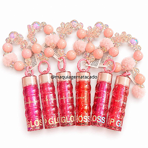 Kit 06 Unidades Lip Gloss com Pulseira Sweet Watermelon Yoyo Maquiamor YYHH19