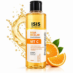 Água Micelar Solução de Limpeza Isis Makeup Vit C IS055