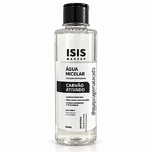 Água Micelar Solução de Limpeza Isis Makeup Carvão Ativado IS057