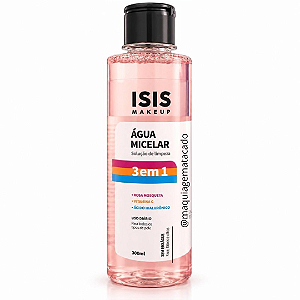 Água Micelar Solução de Limpeza Isis Makeup 3 em 1 IS060