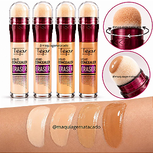 Kit 04 Unidades Corretivo Líquido Eraser Tejar Makeup TJ2781