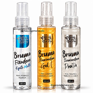 Kit 03 Unidades Brumas Bem Me Quero: Efeito Matte BMQ021, Gold BMQ022 e Prata BMQ023