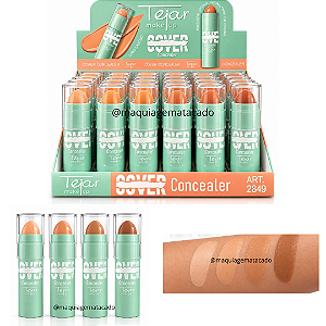 Corretivo em Bastão Cover Concealer Tejar Makeup TJ2849 Atacado Box 24 Unidades