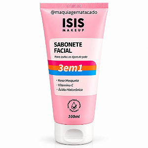 Sabonete Facial 3 em 1 Isis Makeup IS059