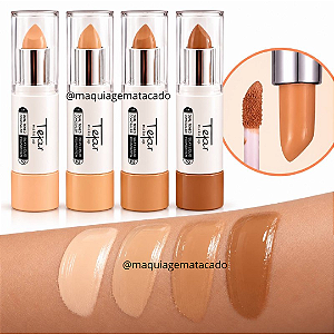 Kit 04 Unidades Base + Corretivo Dual Toned Tejar Makeup TJ290