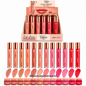 Lip Gloss Hyaluronic Tejar Makeup TJ2771 Atacado Box 24 Unidades