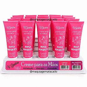 Creme Para as Mãos V. Garbin Rosa Mosqueta KY91 Atacado Box 20 Unidades