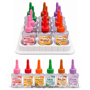 Box Misto Reparador de Pontas V. Garbin: Babosa, Manteiga de Karité, Óleo de Coco, Queratina e Ceramidas, Silicone e Vitamina E KY419 Atacado Box 12 Unidades